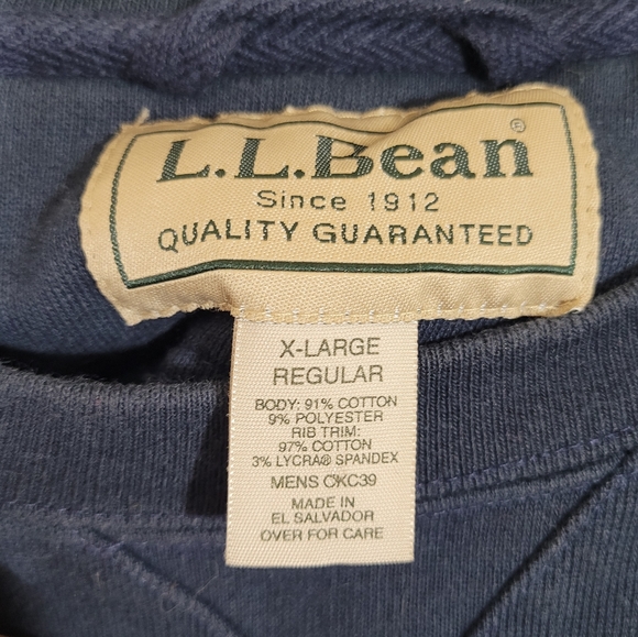 Vtg L.L. Bean men's cotton crewneck sweatshirt oversized athleisure wear - Picture 7 of 8